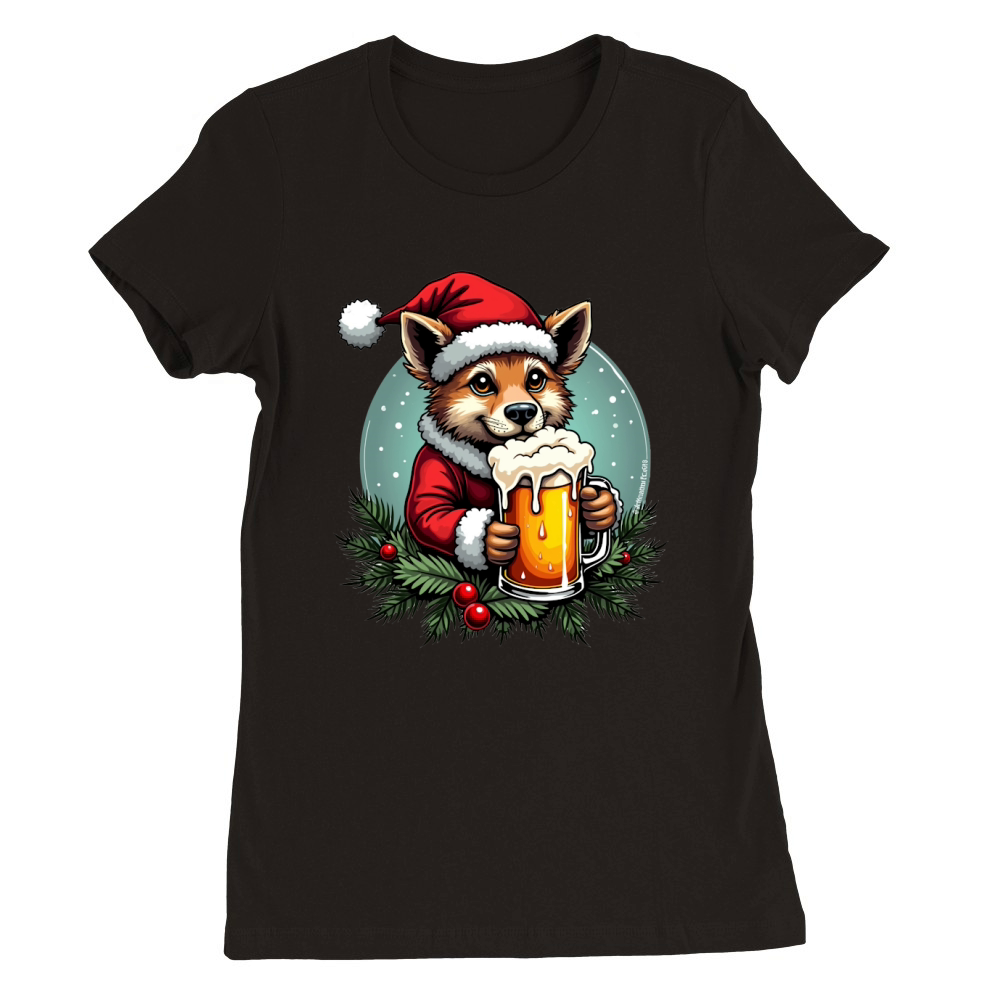Funny Animal Beer Christmas Sublimation 6 02 Premium Womens Crewneck T-shirt