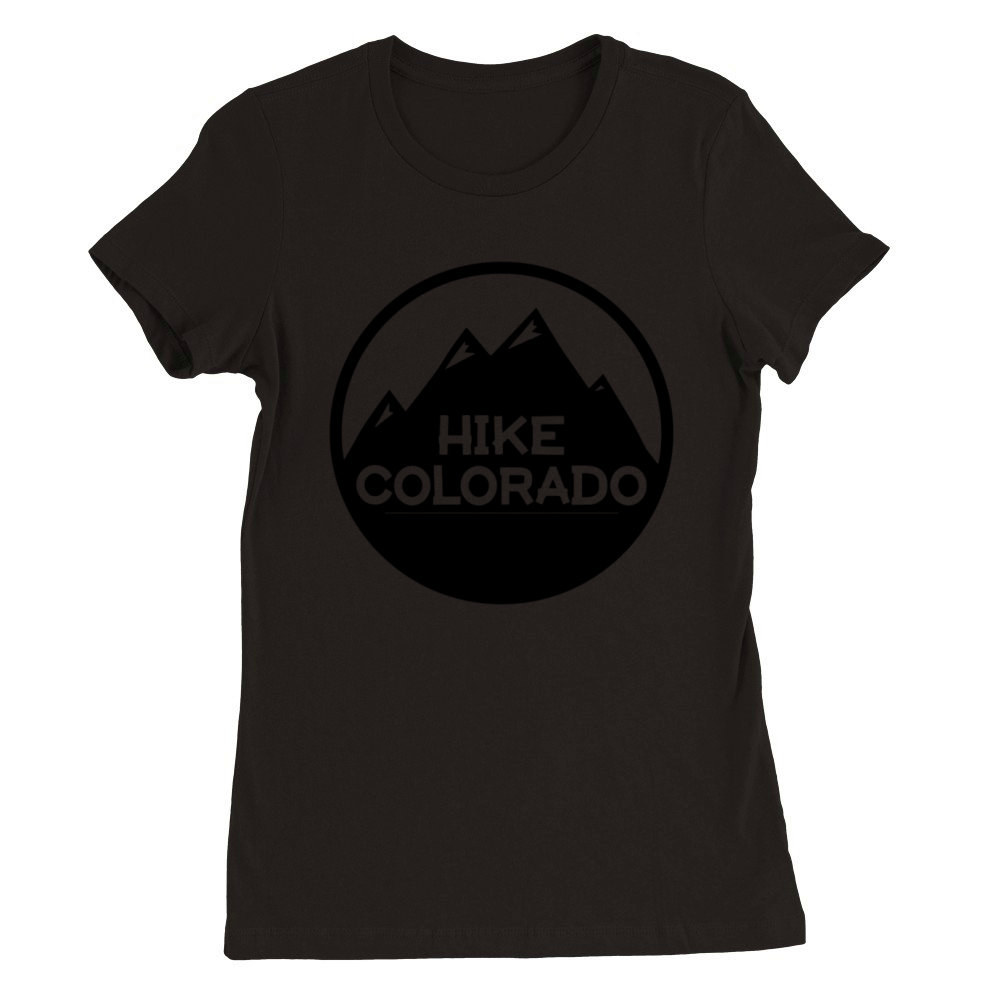 Hike Colorado Premium Womens Crewneck T-shirt