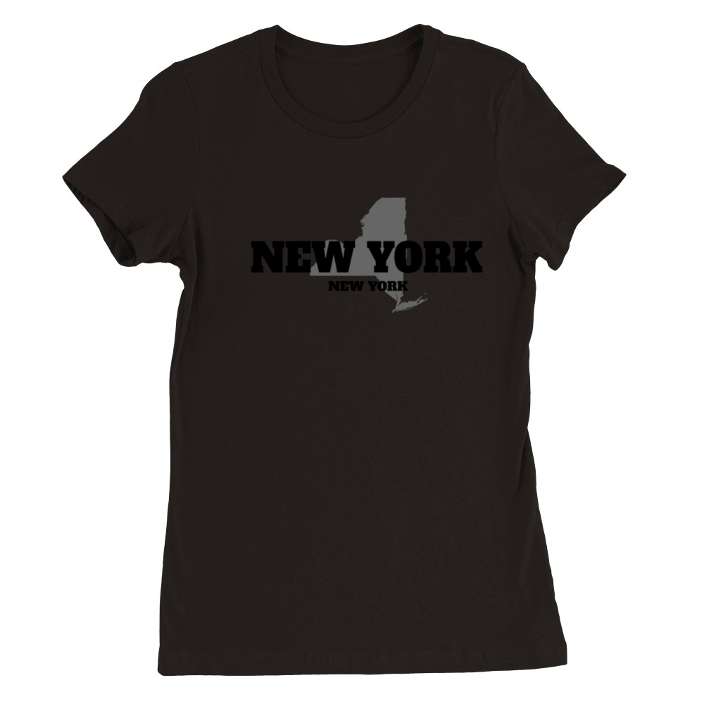 NEW YORK NEW YORK US STATE EDITION Premium Womens Crewneck T-shirt