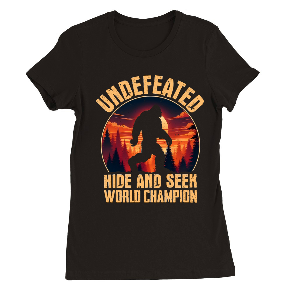 undefeated hide and seek world champion Premium Womens Crewneck T-shirt