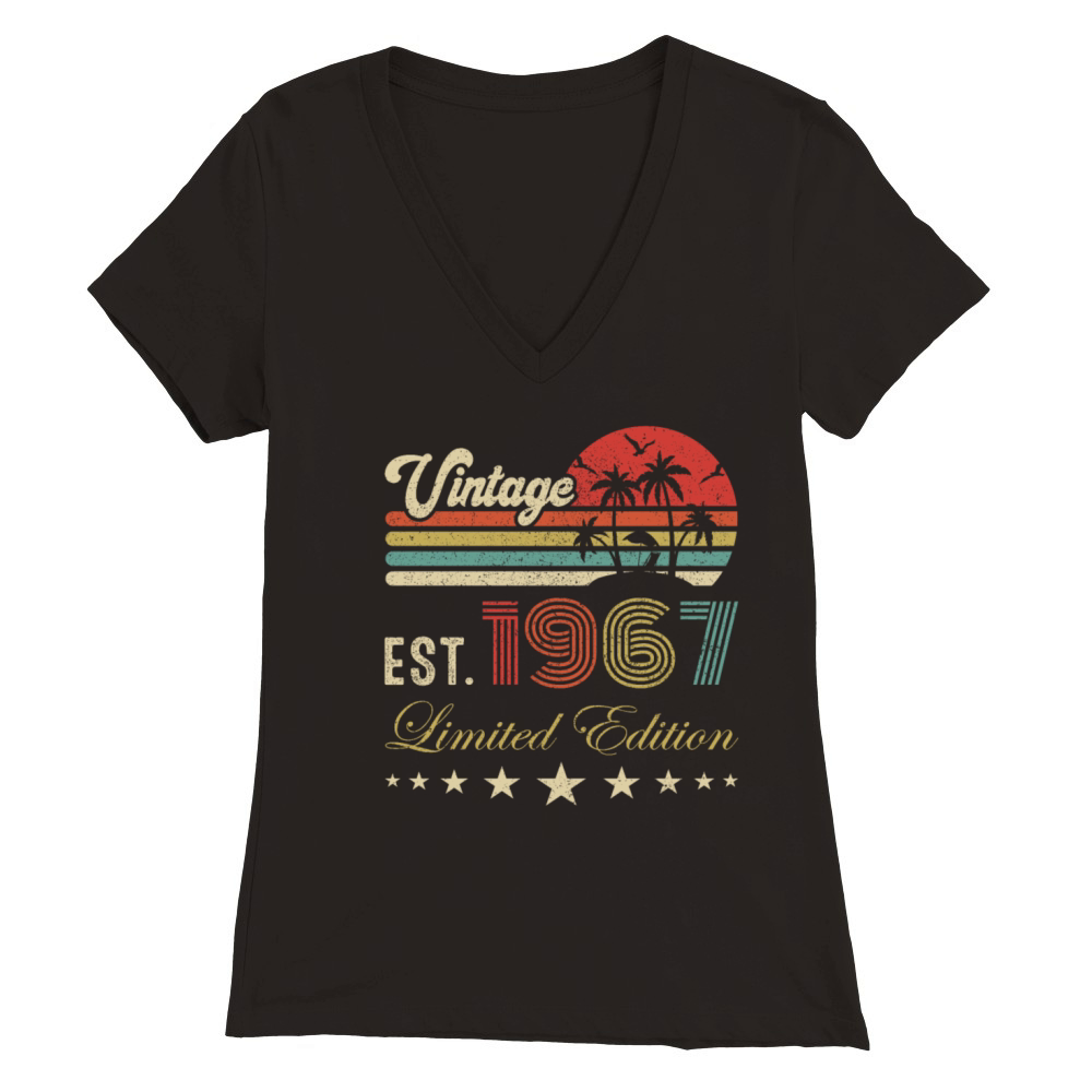 54th birthday vintage limited edition 54 birthday Premium Womens V-Neck T-shirt