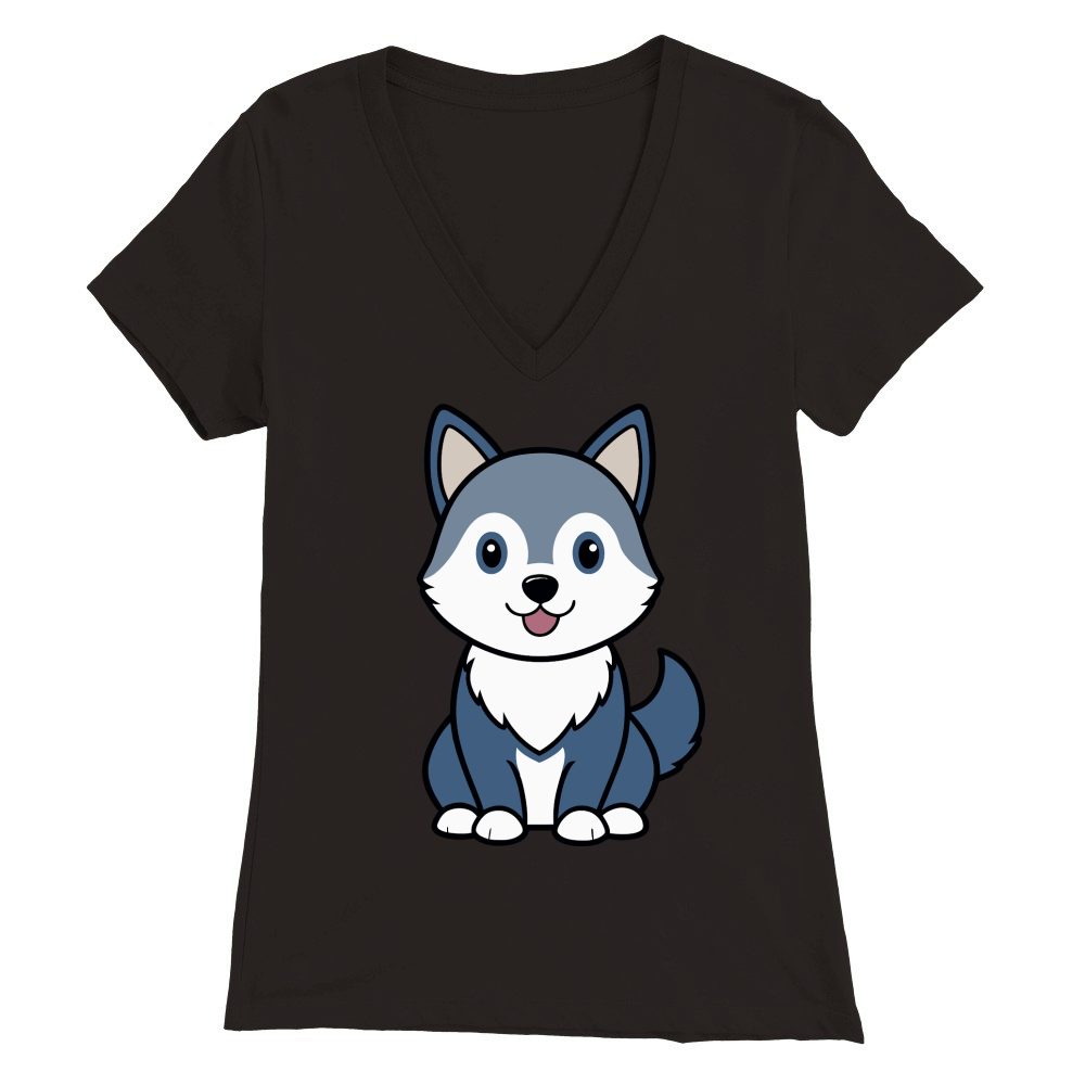 Alaskan Klee Kai 03 Premium Womens V-Neck T-shirt