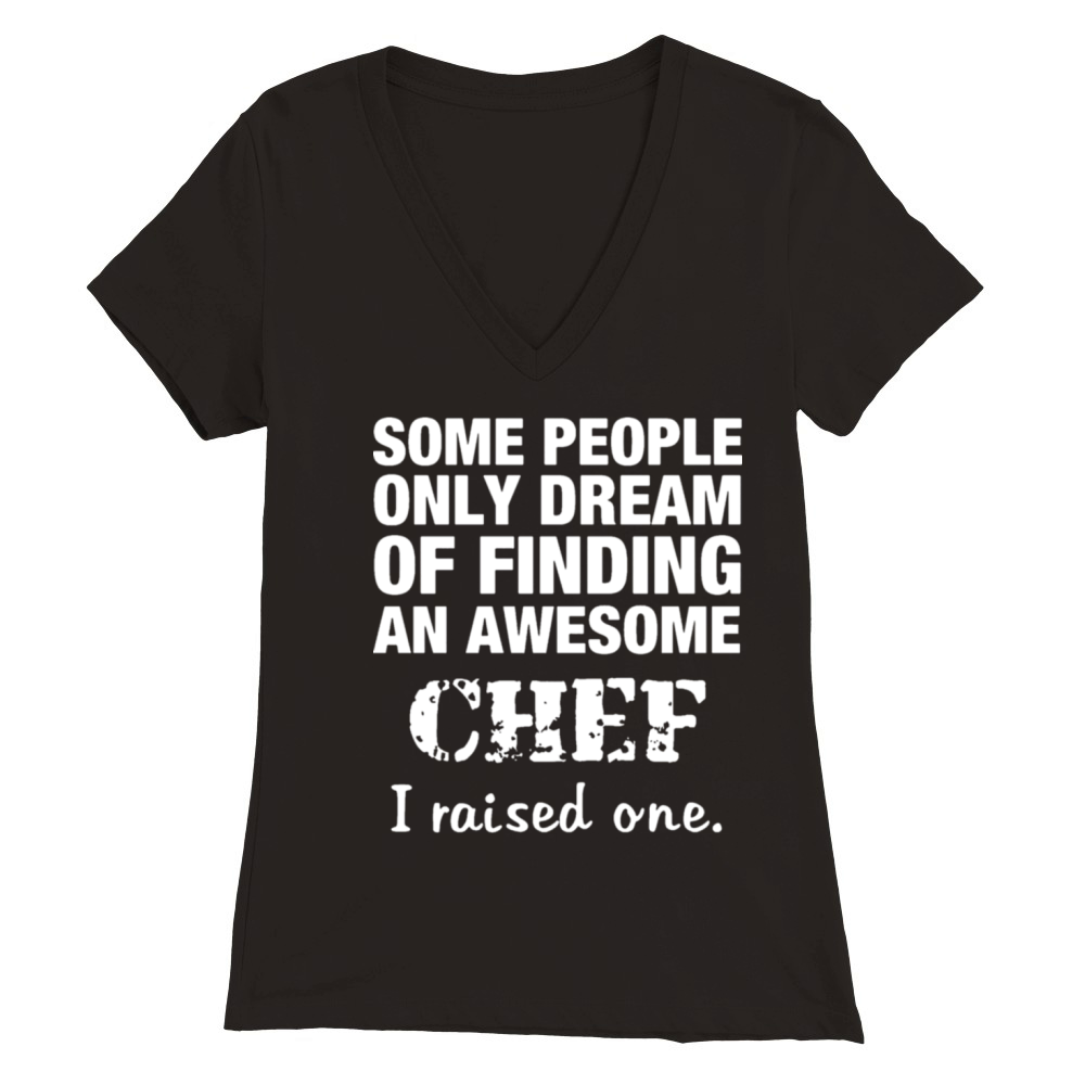 Chef Mom Premium Womens V-Neck T-shirt