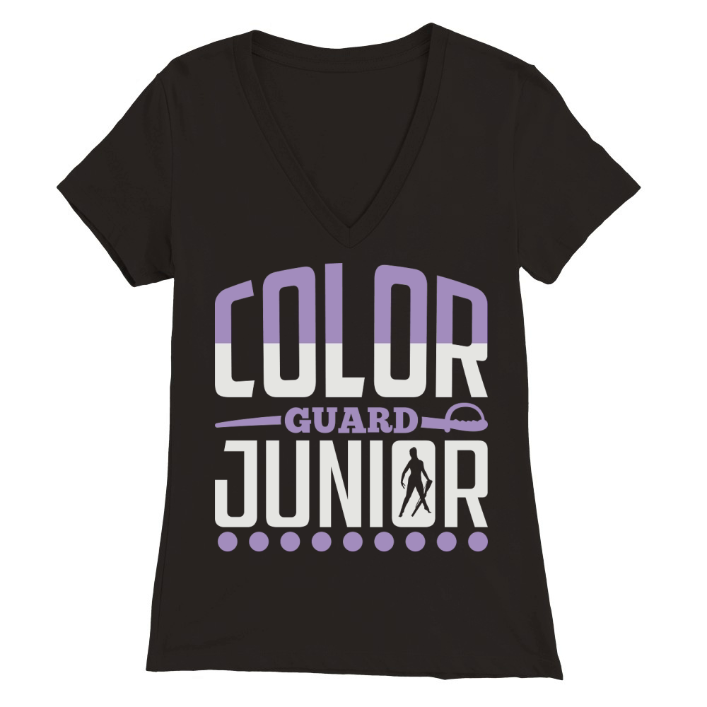 Color Guard Junior 01 Premium Womens V-Neck T-shirt
