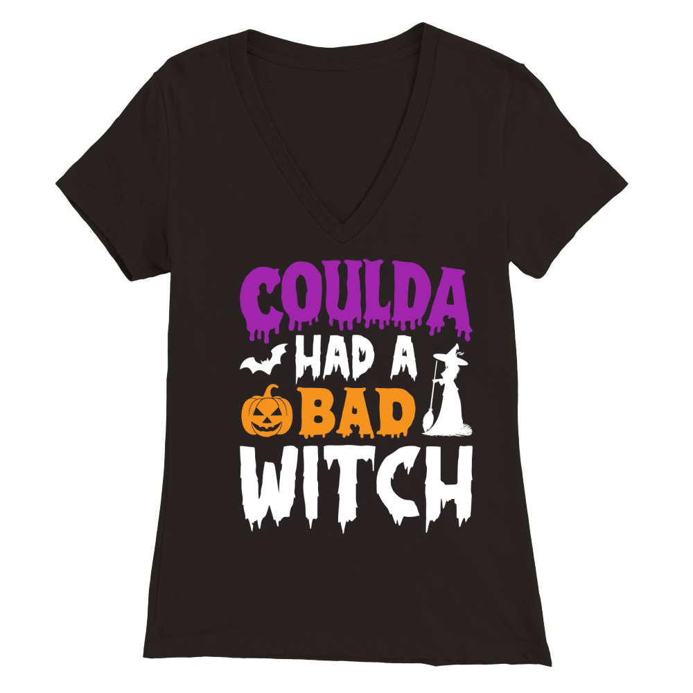 coulda had a bad witch Premium Womens V-Neck T-shirt
