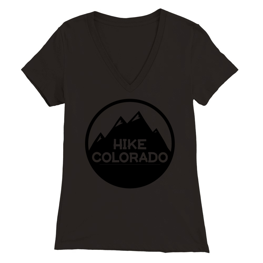 Hike Colorado Premium Womens V-Neck T-shirt