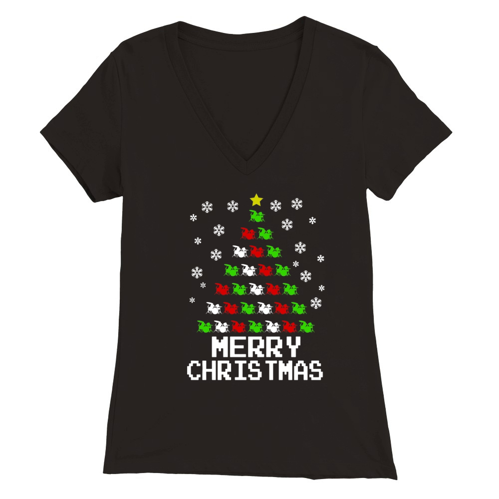 Merry Christmas Premium Womens V-Neck T-shirt