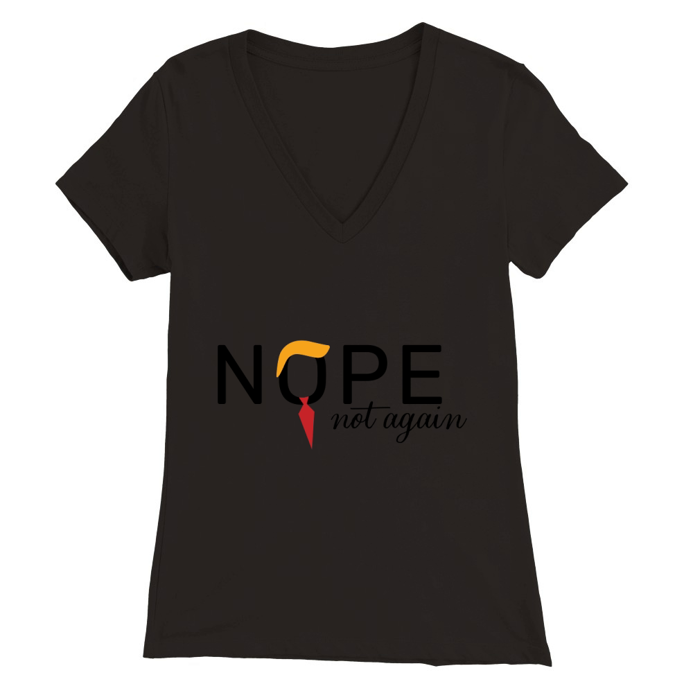Not Again Premium Womens V-Neck T-shirt