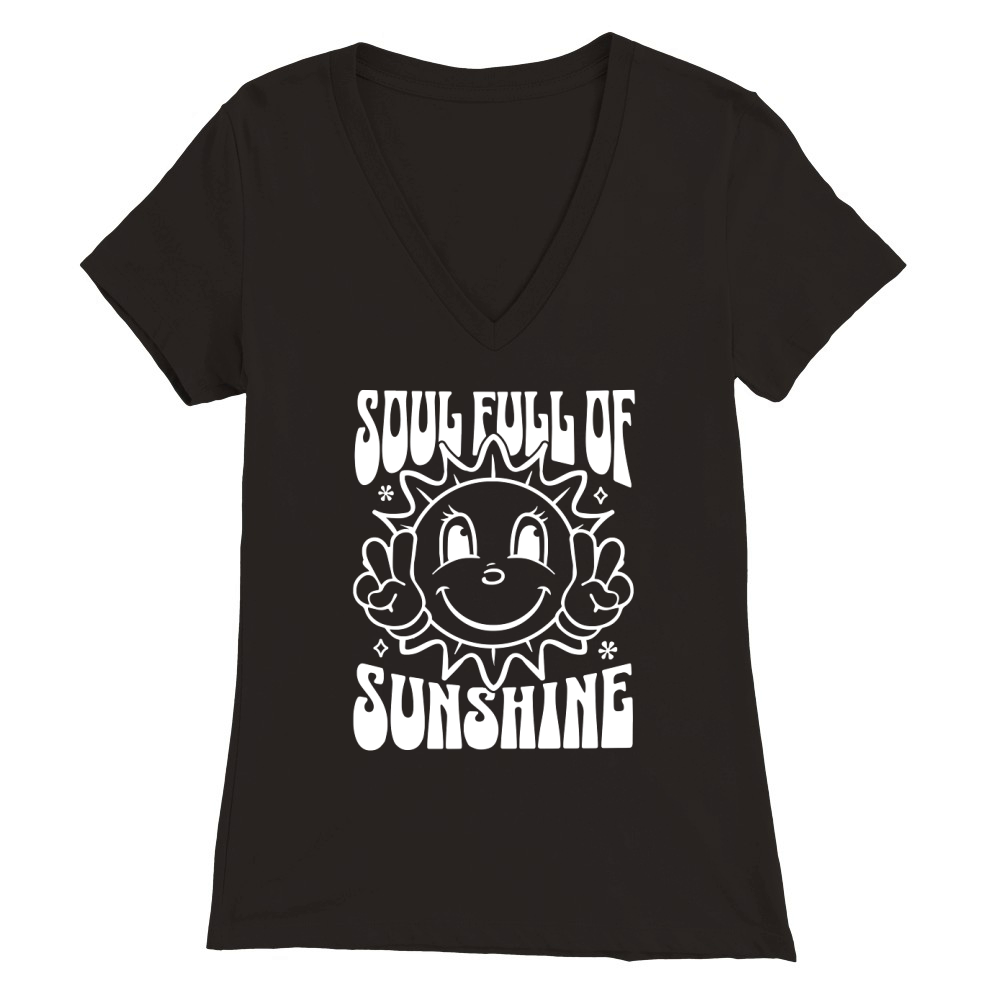 Soul Full of Sunshine2 Premium Womens V-Neck T-shirt