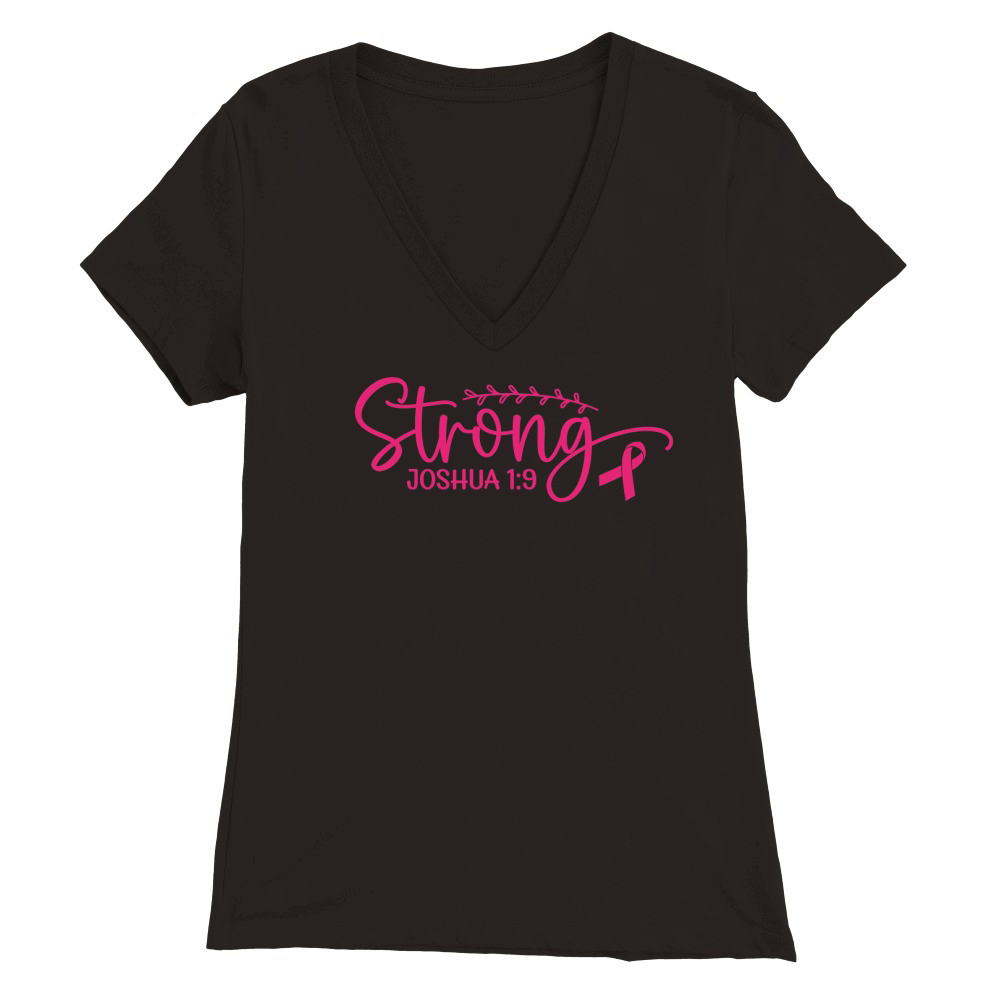 Strong Joshua 19 Breast Premium Womens V-Neck T-shirt