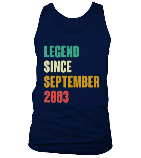 September 2003 19th Birthday 19 Years Old Bday Gi Tank Top Unisex