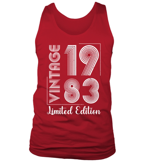 Vintage 1983 Limited Edition Birthday  (2) Tank Top Unisex