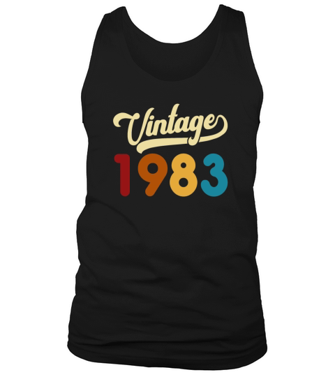 Vintage 1983 Retro Style 38th Birthday Gift Tank Top Unisex