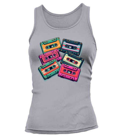 Colorful Cassette Tape Tank top Woman