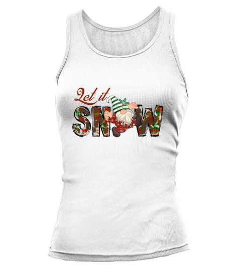 Let it snow merry christmas Tank top Woman