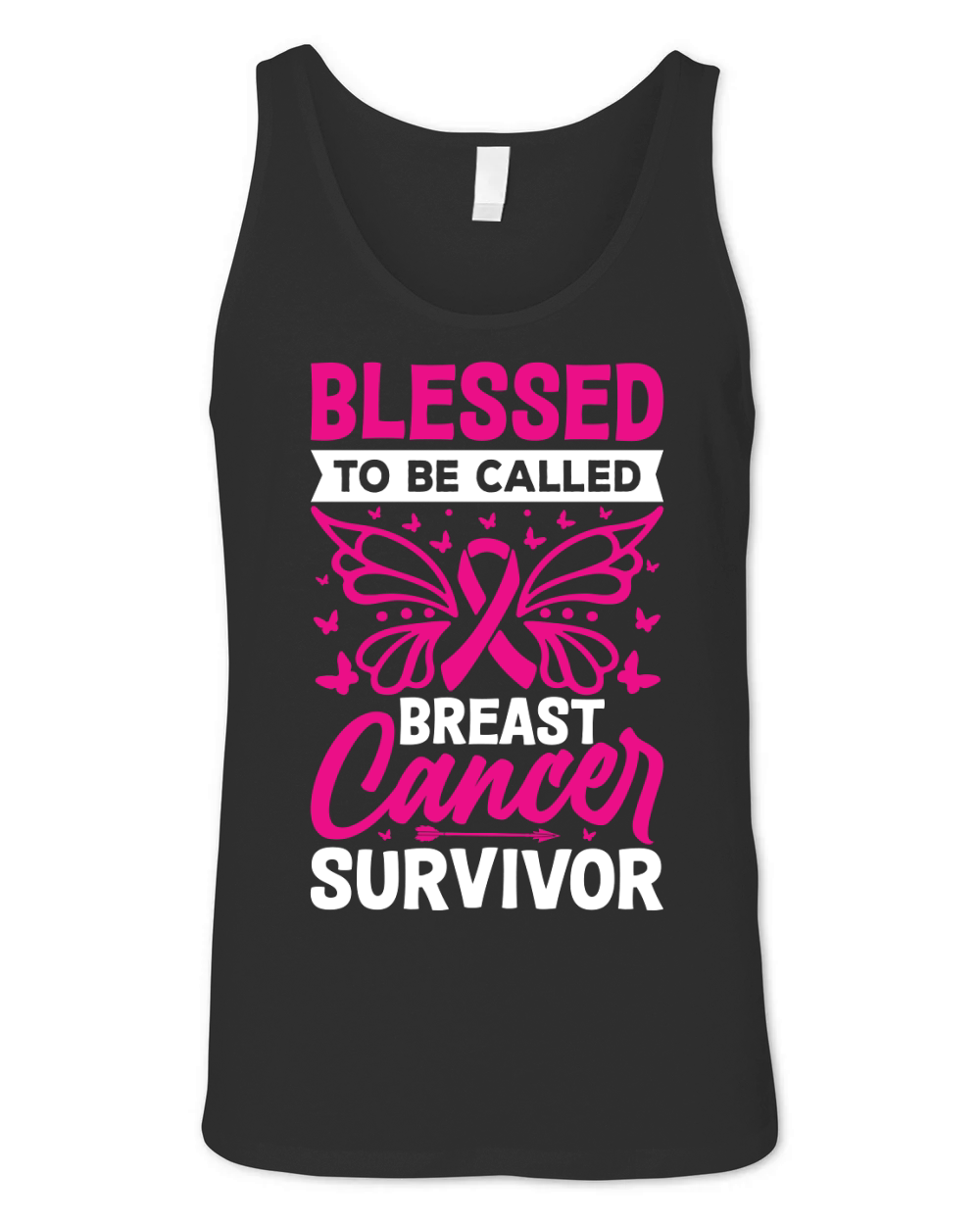 Blessed to be called a Breast cancer survivor Unisex Jersey Tank