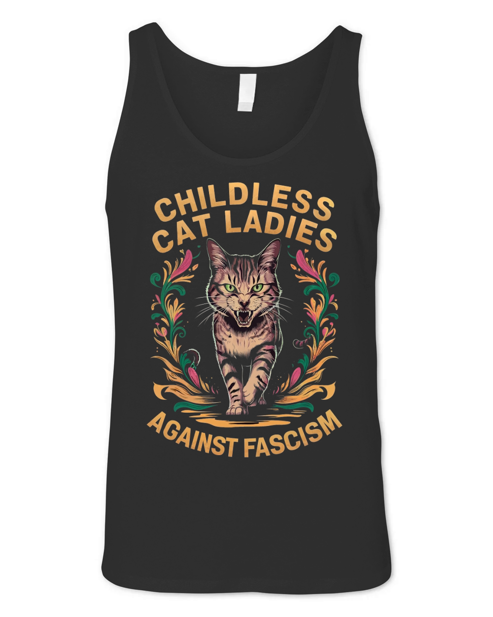 Childless Cat Ladies Against Fascism Unisex Jersey Tank