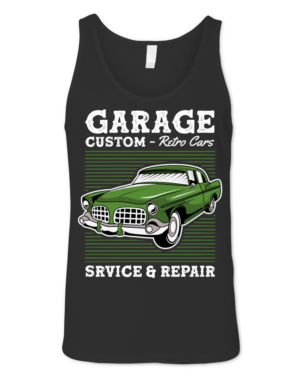 Classic Car Garage Custom Sevice and Repair Unisex Jersey Tank