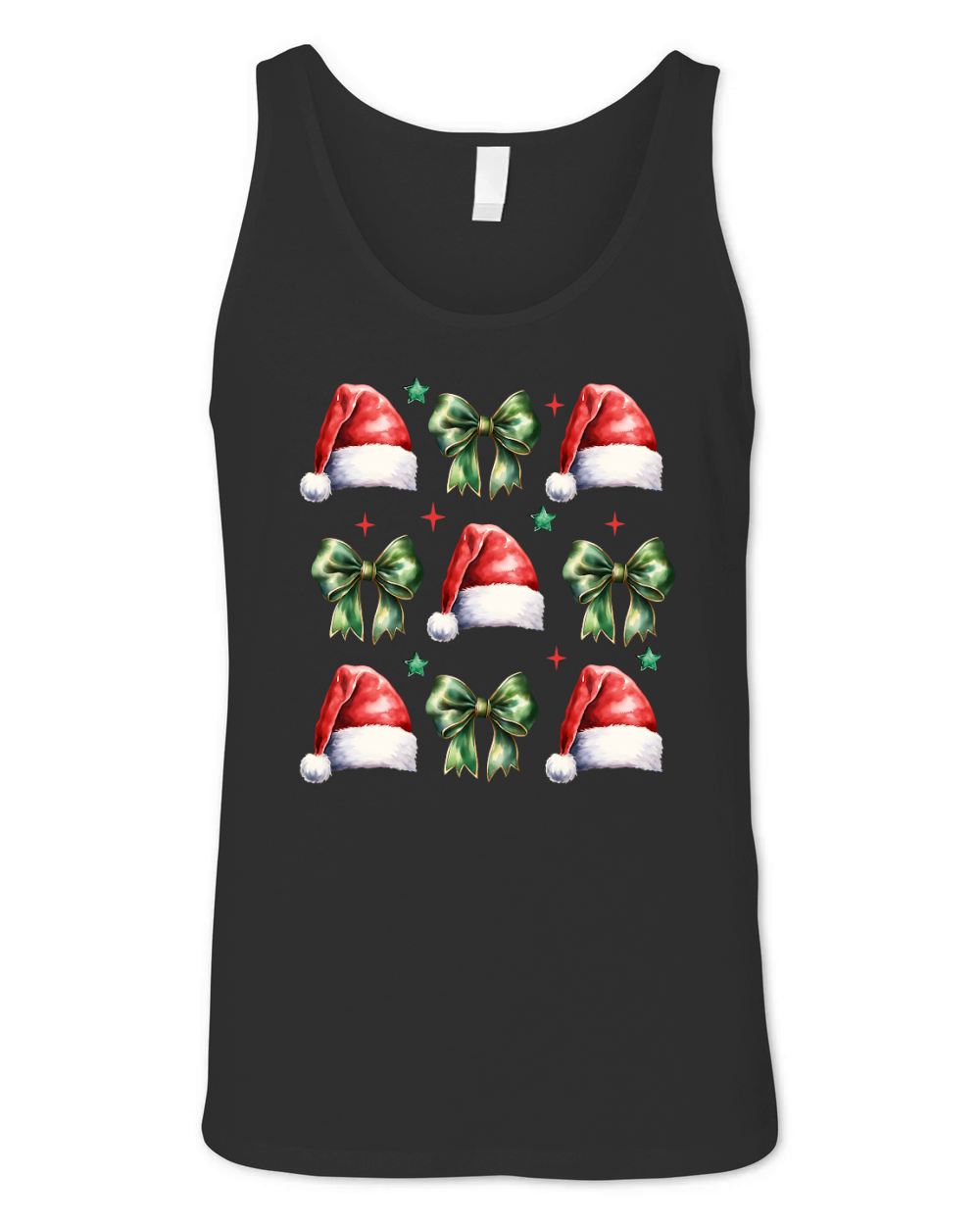 coquette santa hat 4 Unisex Jersey Tank