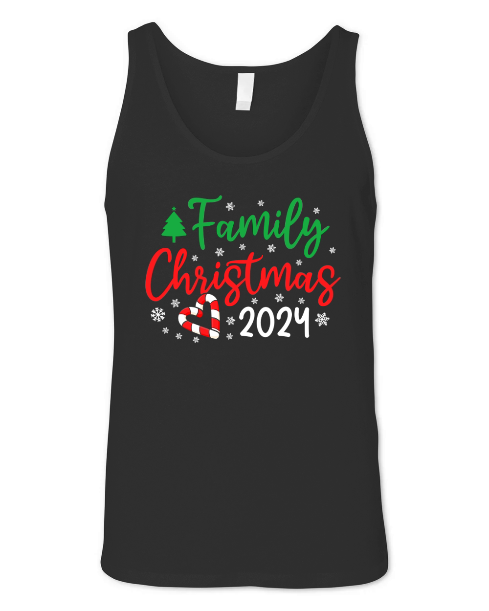 Family Christmas 2024 4 Unisex Jersey Tank