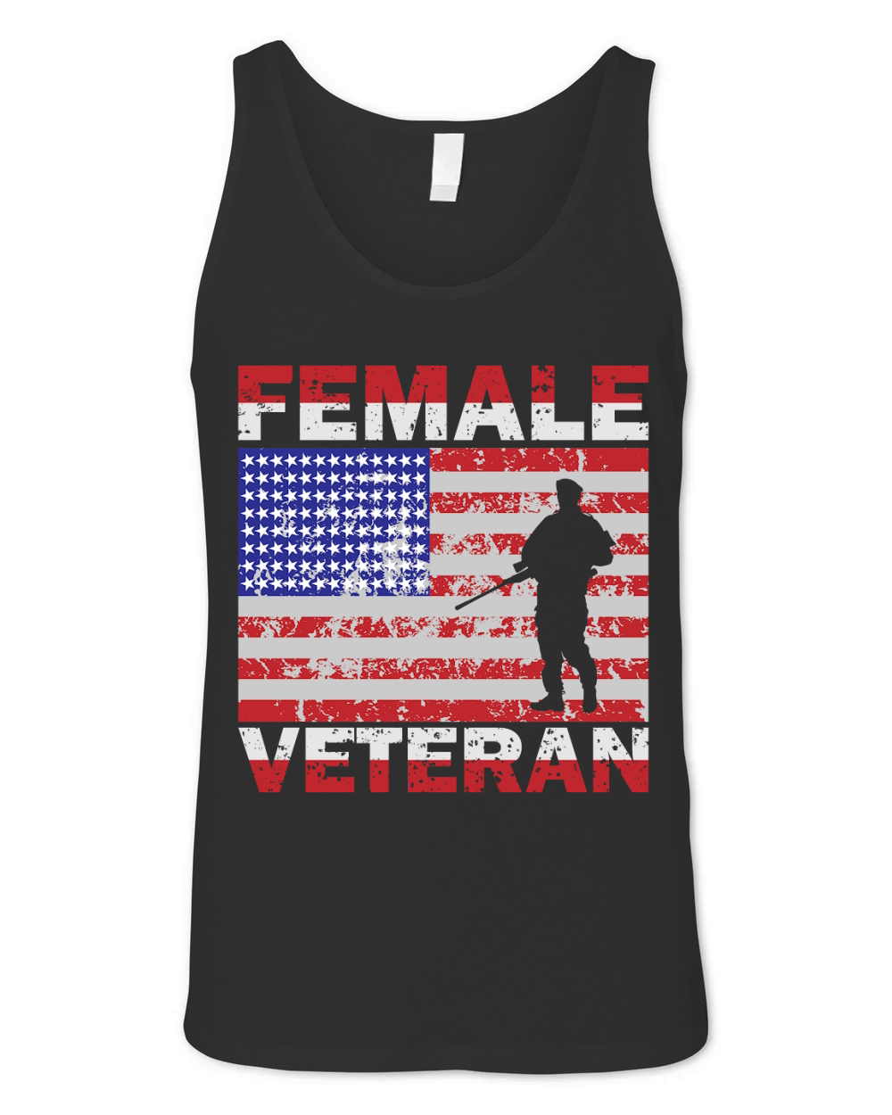 Female Veteran Unisex Jersey Tank