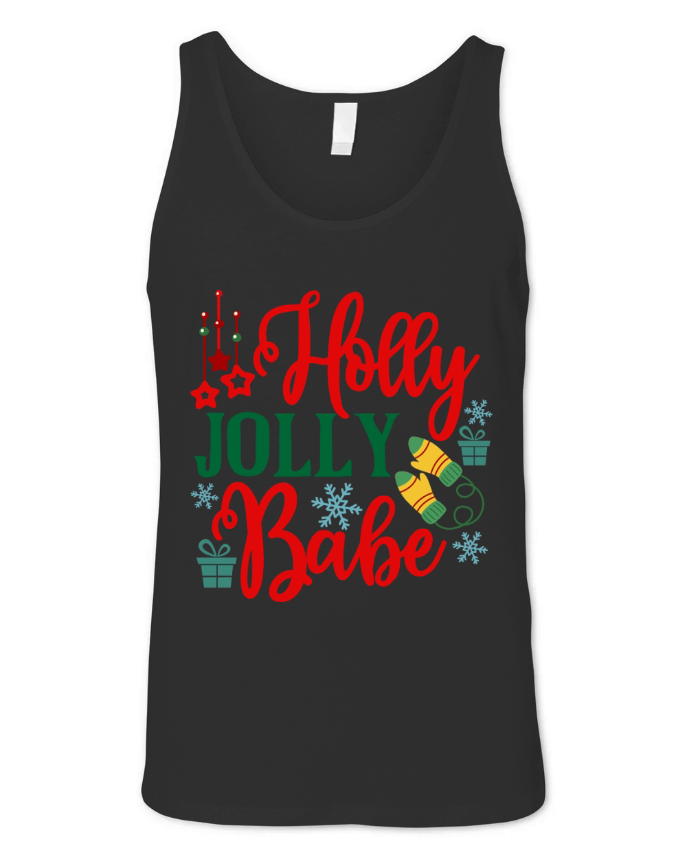 Holly Jolly Babe Unisex Jersey Tank