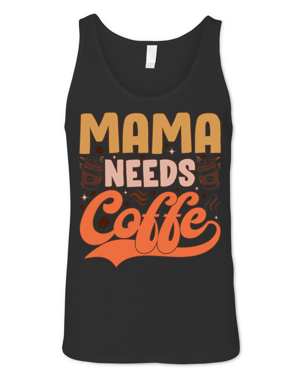 Mama needs coffe Unisex Jersey Tank