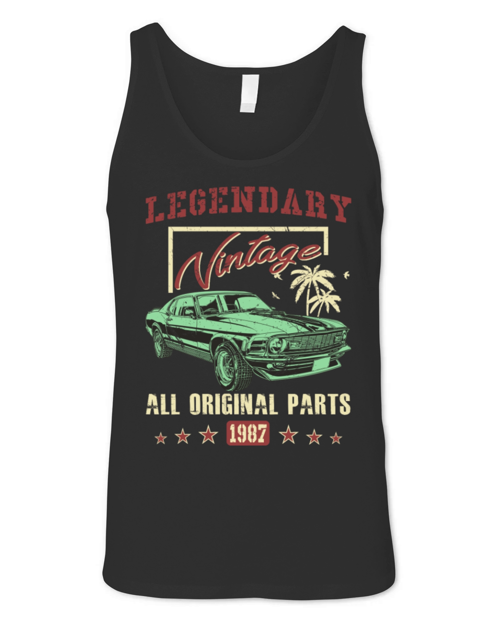 Vintage 1987 All Original Parts 31th Birthday Gift Unisex Jersey Tank