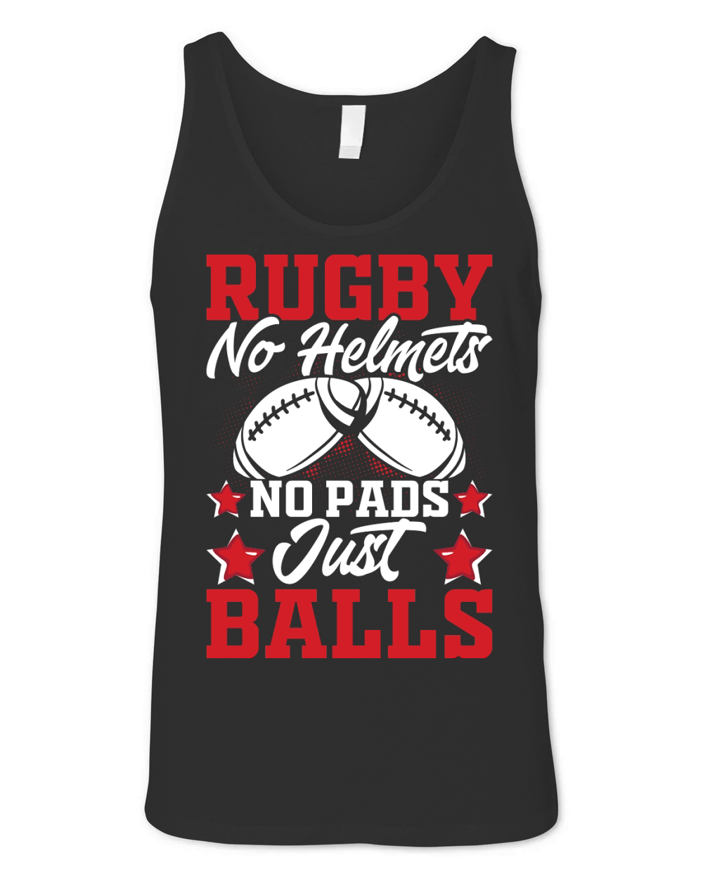 Vintage Rugby Player no helmets no pads just balls Unisex Jersey Tank