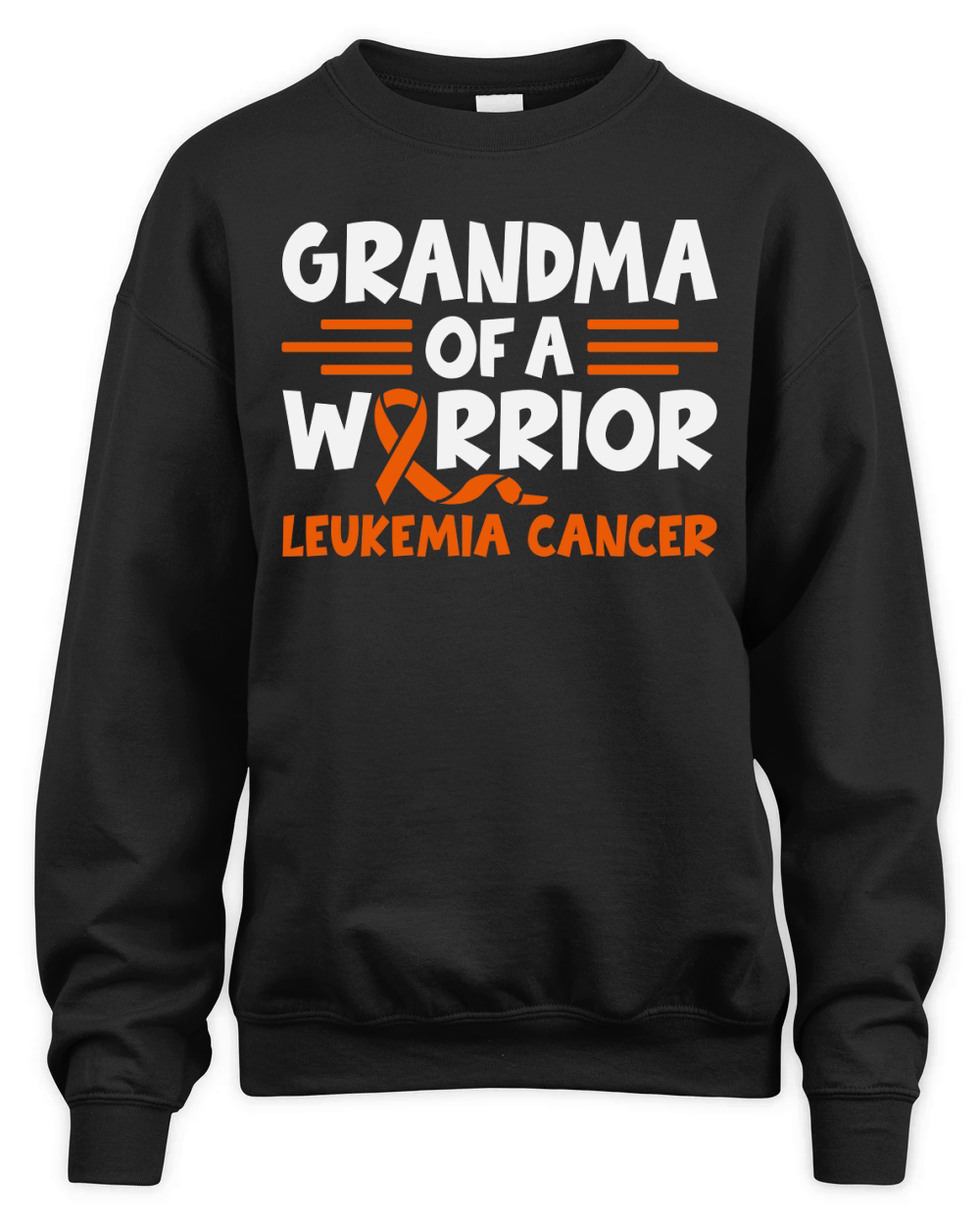 Grandma of a warrior Leukemia cancer Unisex Premium Crewneck Sweatshirt