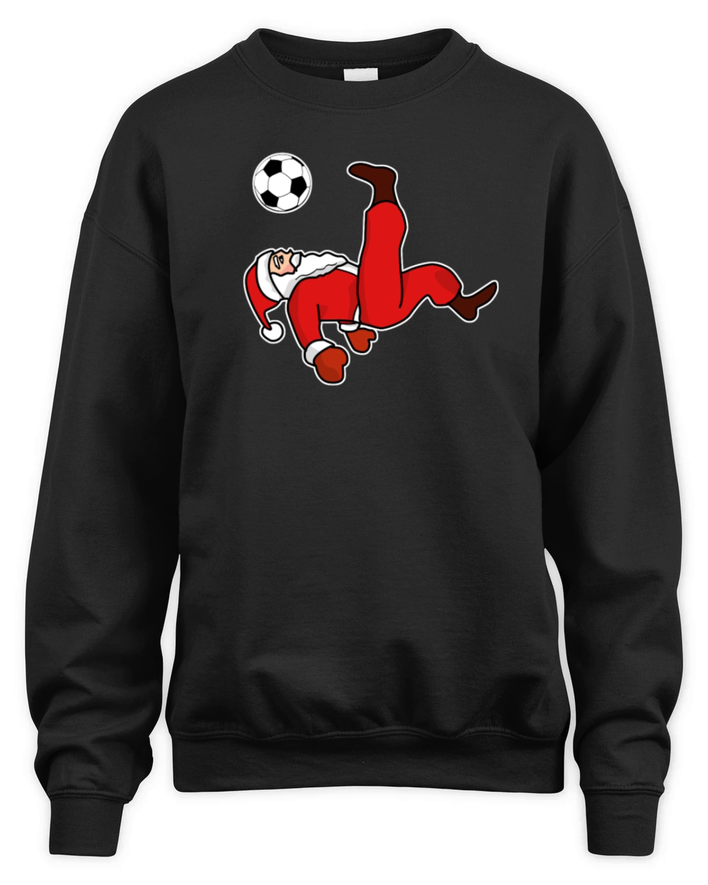 Santa claus Christmas soccer player Unisex Premium Crewneck Sweatshirt