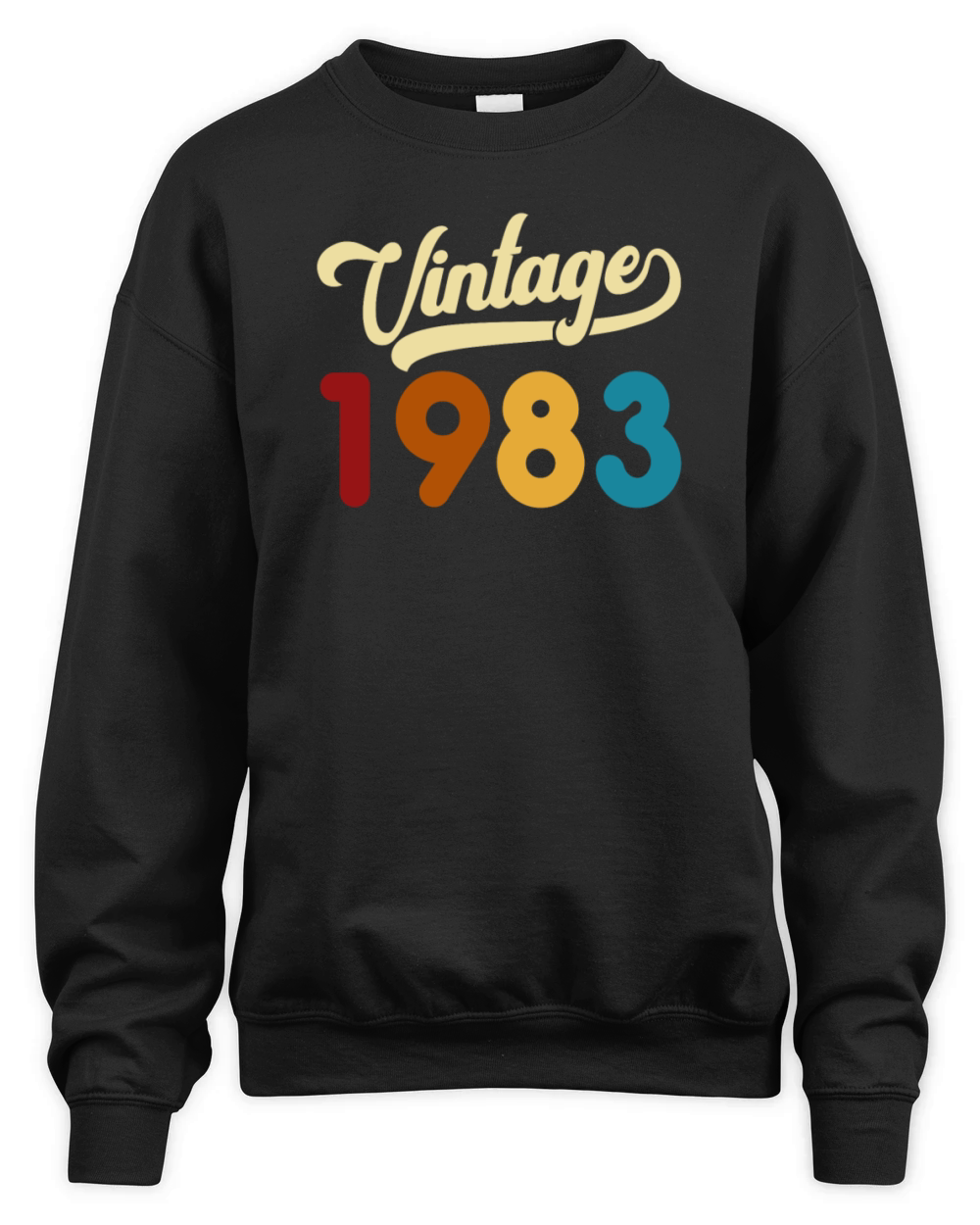 Vintage 1983 Retro Style 38th Birthday Gift Unisex Premium Crewneck Sweatshirt