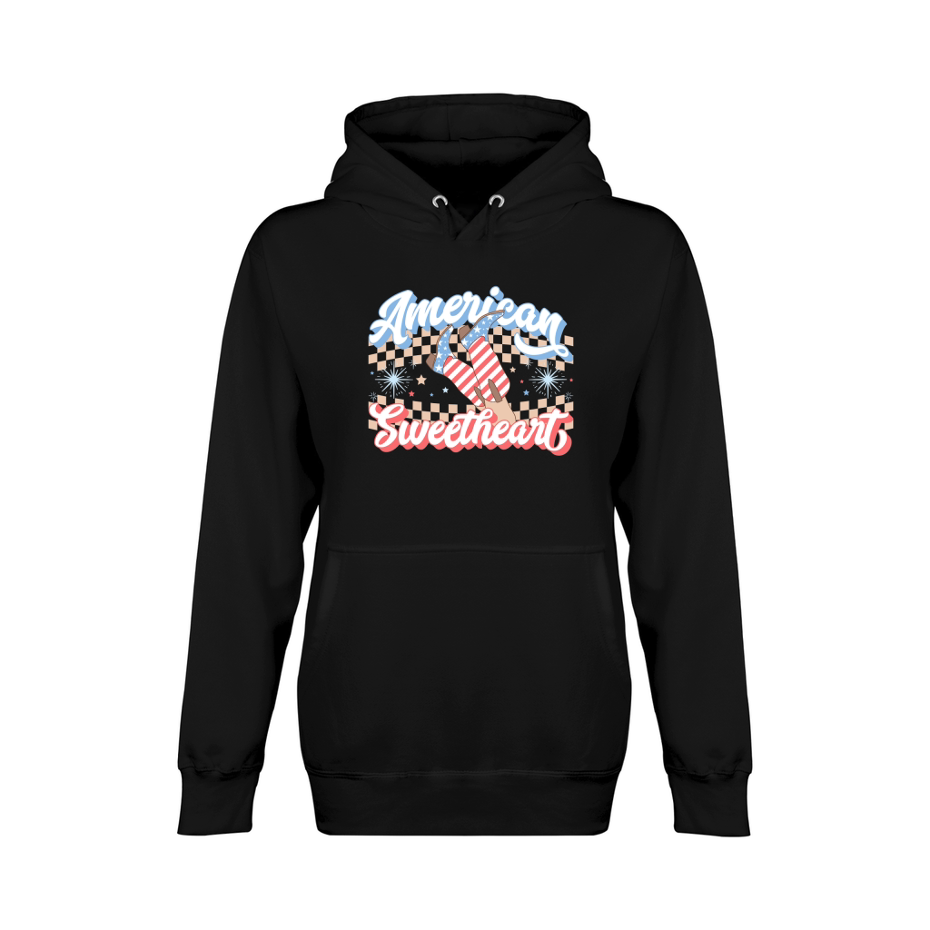 Coquette american mama Retro 4th of july300 Unisex Premium Pullover Hoodie