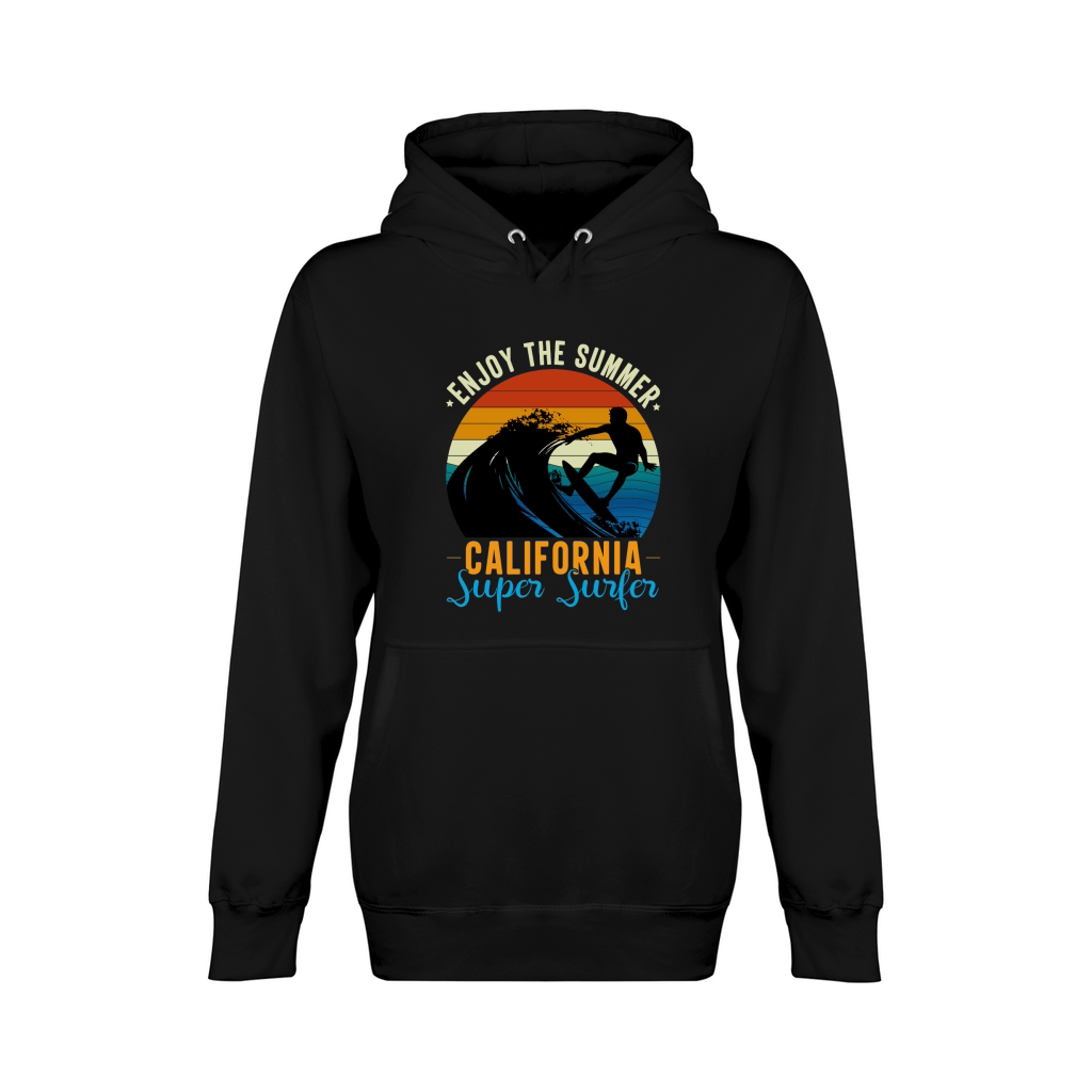 Enjoy The Summer California Super Surfer Unisex Premium Pullover Hoodie