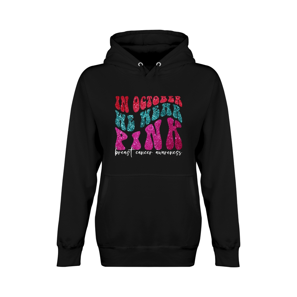 in october we wear pink breast cancer awareness (2) Unisex Premium Pullover Hoodie