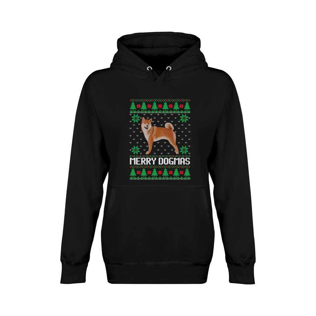 Merry dogmas ugly Christmas Unisex Premium Pullover Hoodie