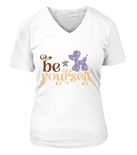 Be Yourself V-neck T-Shirt Woman