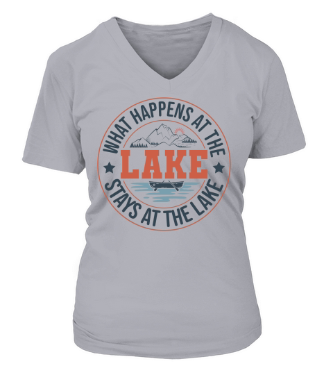 Summer Lake 02 V-neck T-Shirt Woman