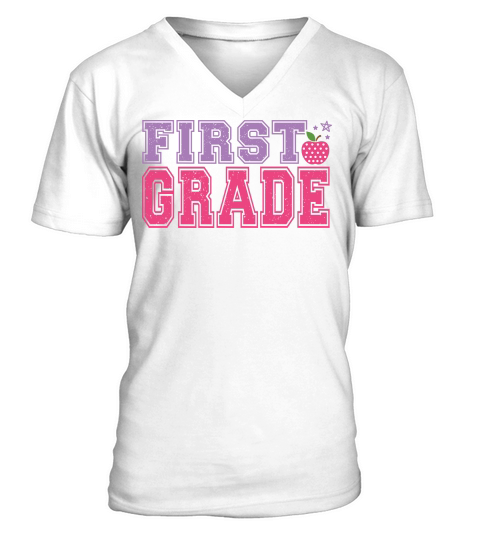 first grade color V-Neck T-shirt