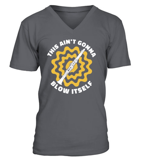 Marching Band Clarinet V-Neck T-shirt