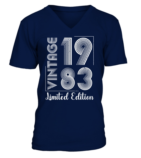 Vintage 1983 Limited Edition Birthday  (2) V-Neck T-shirt