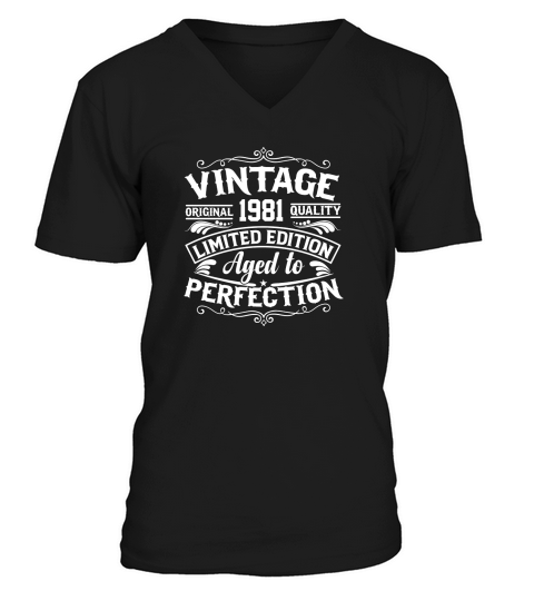 Vintage original 1981 quality limited edition aged to perfection V-Neck T-shirt