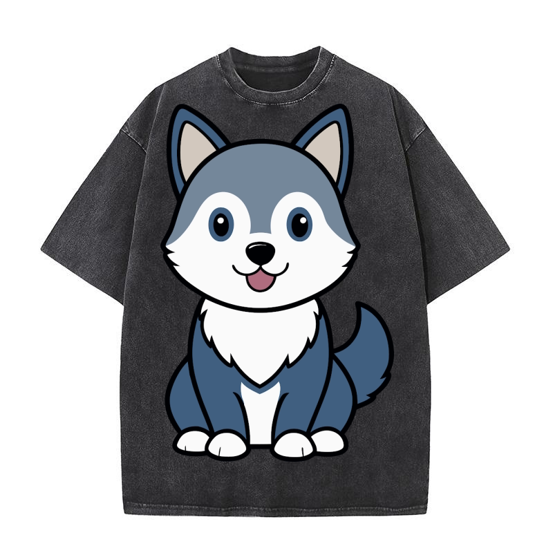 Alaskan Klee Kai 03 Washed T-Shirt