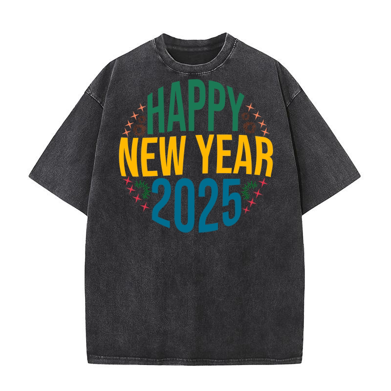 Happy new year 2025 09 Washed T-Shirt