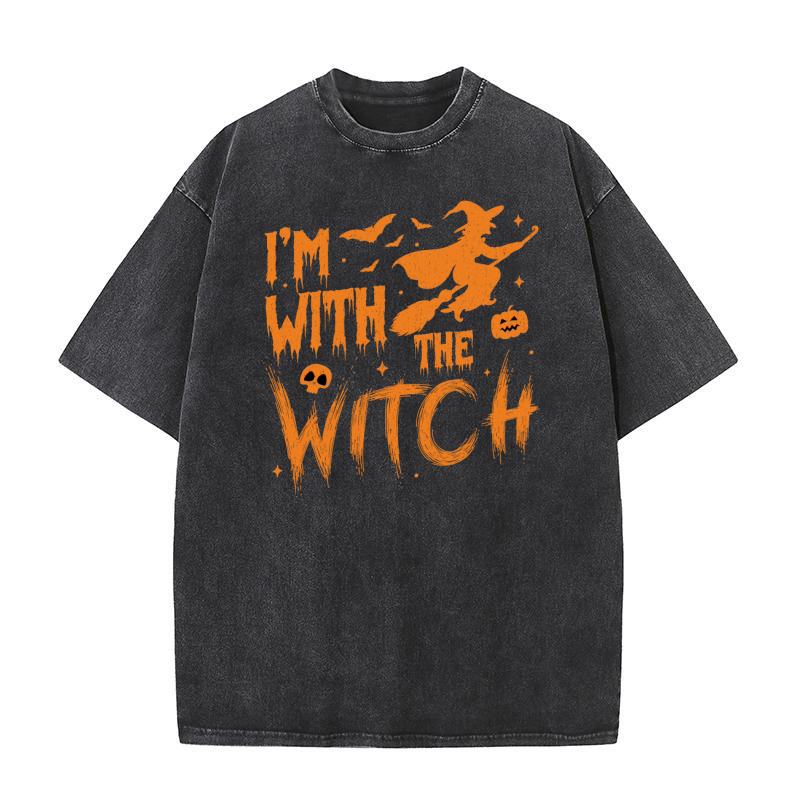 Im with the witch Washed T-Shirt