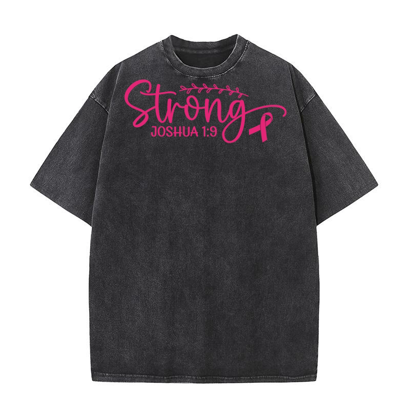 Strong Joshua 19 Breast Washed T-Shirt