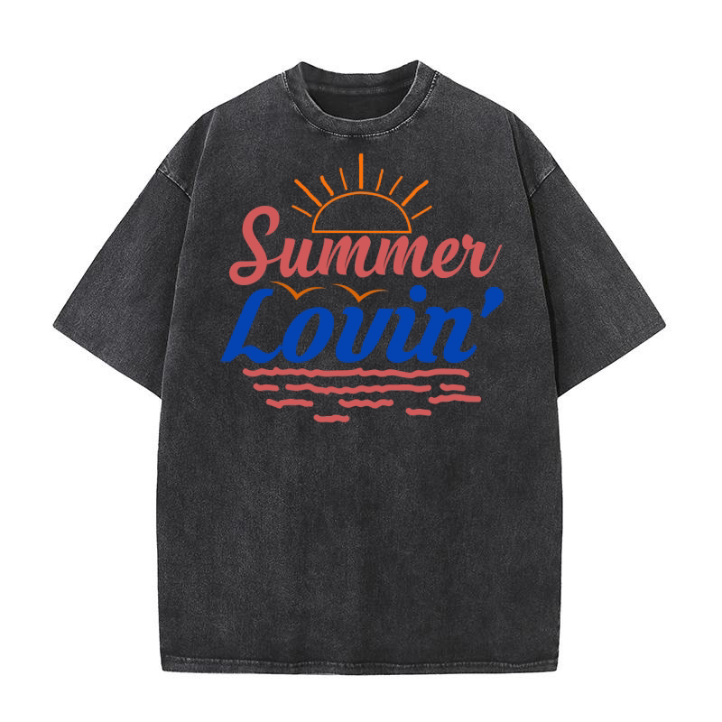 Summer lovin Washed T-Shirt