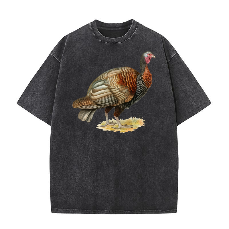Thanksgiving Funny Turkey 13 Washed T-Shirt