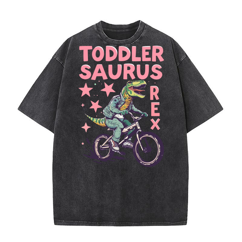 Toddler saurus rex Washed T-Shirt