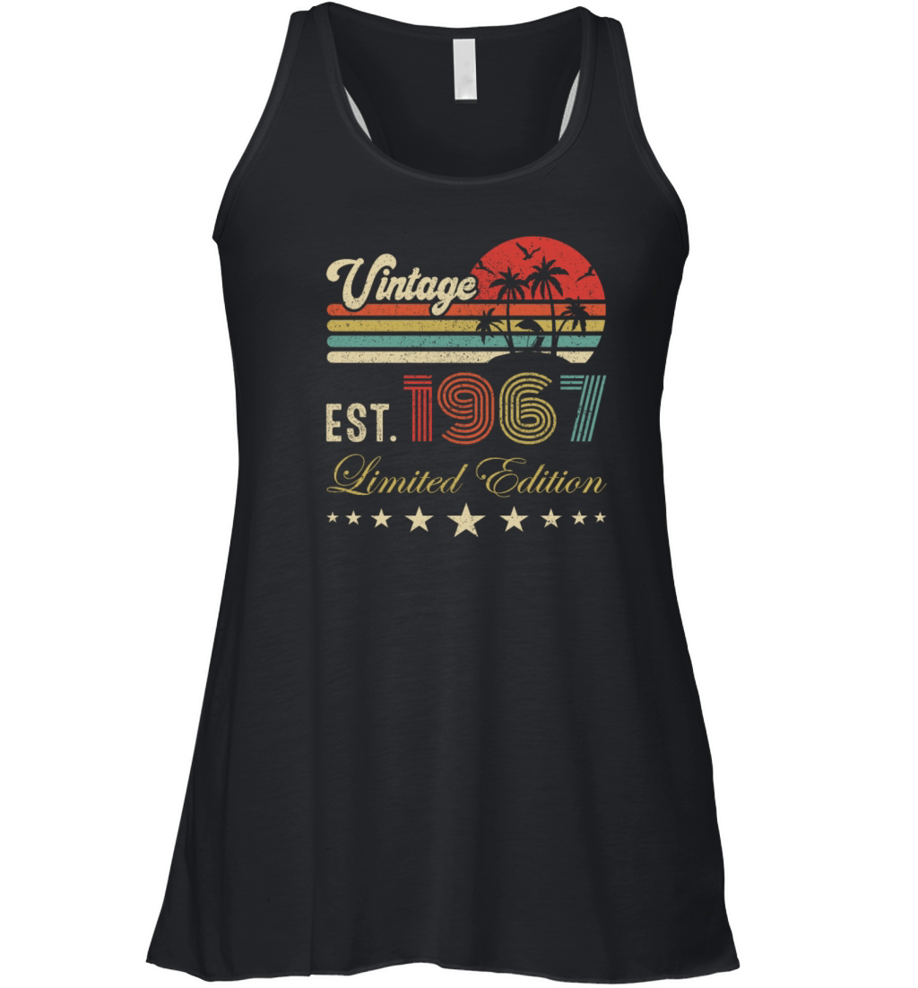 54th birthday vintage limited edition 54 birthday Women's Flowy Tank Top